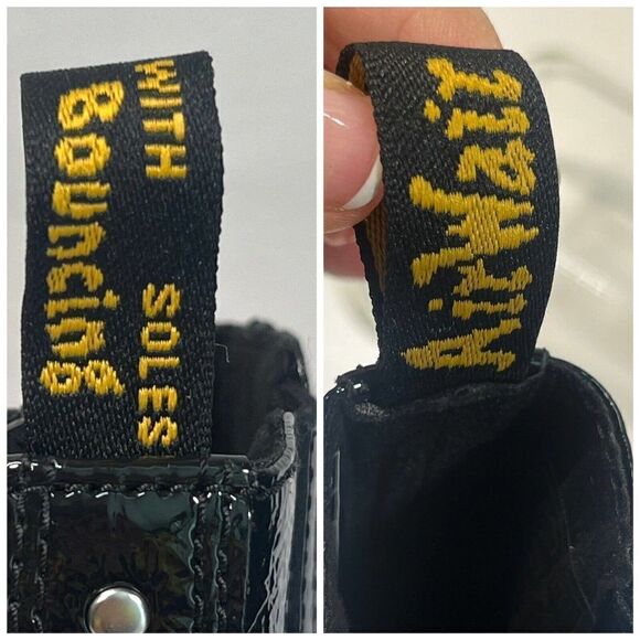 Dr. Martens Womens Black Patent Leather Platform Chelsea Boots Sz 9 US NWOB - Picture 9 of 16